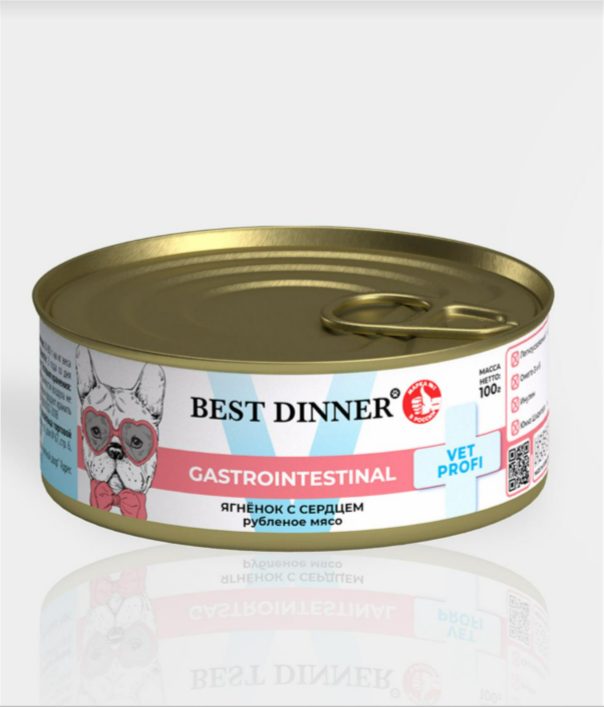 Best Dinner ВетПрофи Конс д/собак Gastrolntestinal ягненок,сердце 100