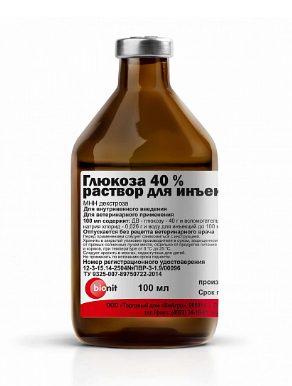 Глюкоза 40% 100 мл Бионит